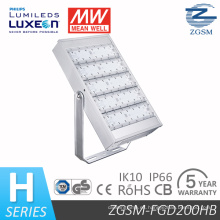 Dlc UL listados 200W LED reflector para iluminación de garaje/estadio/Plaza con certificados TUV